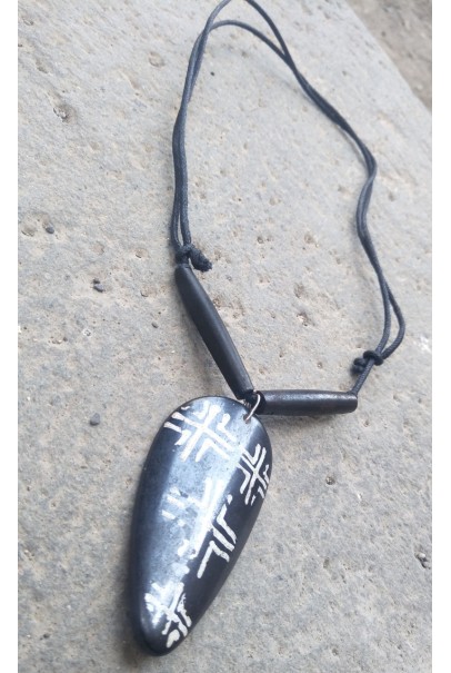 African Buffalo Bone Nail Pendent Necklace For Women